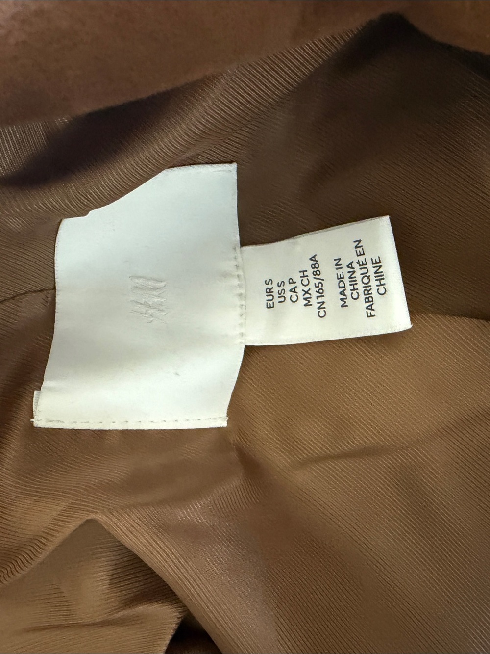 H&M Women's Tan Suede Button-Front Shirt Jacket - Picture 4 of 6